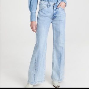 NWT. FRAME Denim Le Baggy Palazzo Jeans Women’s-26.